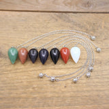 Reiki Healing Stone Water Pendulum, Quartz Spiritual Divination