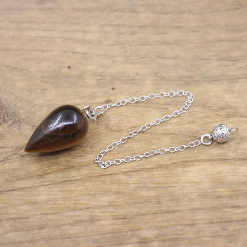 Reiki Healing Stone Water Pendulum, Quartz Spiritual Divination