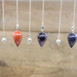 Reiki Healing Stone Water Pendulum, Quartz Spiritual Divination