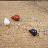 Reiki Healing Stone Water Pendulum, Quartz Spiritual Divination