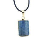 Reiki Healing Pendulum Rock Crystal Kyanite Quartz Necklace