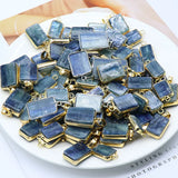 Reiki Healing Pendulum Rock Crystal Kyanite Quartz Necklace