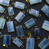 Reiki Healing Pendulum Rock Crystal Kyanite Quartz Necklace