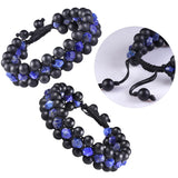 Reiki Healing Prayer Agate Bracelet Natural Crystal Beads