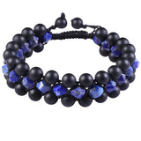 Reiki Healing Prayer Agate Bracelet Natural Crystal Beads