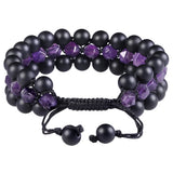 Reiki Healing Prayer Agate Bracelet Natural Crystal Beads