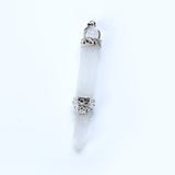 Reiki Healing Purple Crystal 3 Piece Pencil Ball Pendant