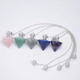 Lapis Labradorite Cone Pendulum for Dowsing Spiritual Divination Wicca