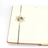 Reiki Healthy Gravel Stone Crystal Hexagram Bookmark