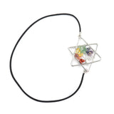 Reiki Healthy Gravel Stone Crystal Hexagram Bookmark