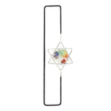 Reiki Healthy Gravel Stone Crystal Hexagram Bookmark