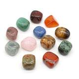 Reiki Chakra Stone Healing Crystal Ornaments Block Beads Jewelry Finding
