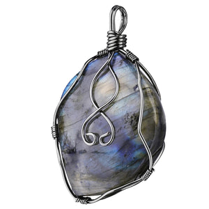 Labradorite Tree Of Life Pendant for DIY Jewelry Making