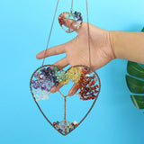 Reiki Ore Crystal Heart Chakra Tree Of Life Home Decoration