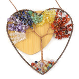 Reiki Ore Crystal Heart Chakra Tree Of Life Home Decoration