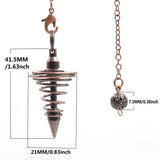 Reiki Pendant Necklace Metal Pendulum for Divination Reiki Healing