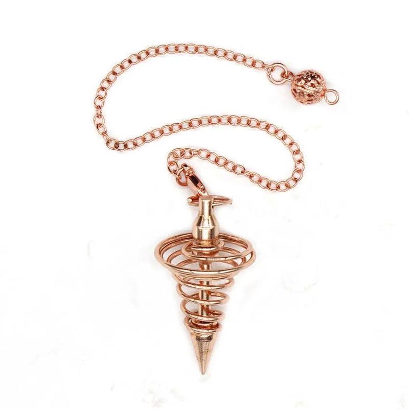 Reiki Pendant Necklace Metal Pendulum for Divination Reiki Healing