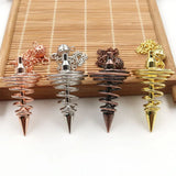 Reiki Pendant Necklace Metal Pendulum for Divination Reiki Healing