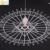Reiki Pendulum Pink Crystal Cone Pendant Dowsing