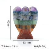 Reiki Pine Cones Stone Ornament Colorful Chakras Agates Bead 24x18mm