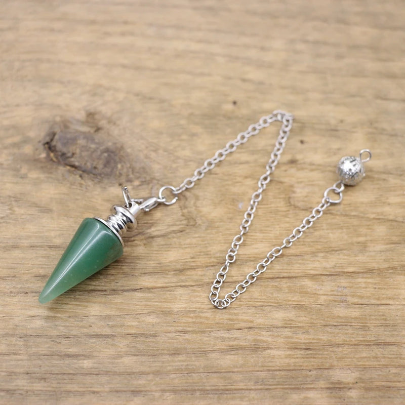 Reiki Rose Quartzs Cone Pendulum Pendant