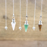 Reiki Rose Quartzs Cone Pendulum Pendant
