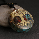 Reiki Tree Of Life 7 Chakras Orgone Necklace