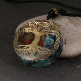 Reiki Tree Of Life 7 Chakras Orgone Necklace