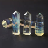 Reiki Natural Stone Hexagon Column Raw Stone Healing Crystal Crafts