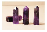 Reiki Natural Stone Hexagon Column Raw Stone Healing Crystal Crafts