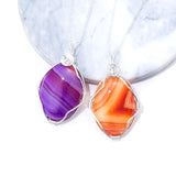 Reiki Quartz Stone Pendant Necklace for Women Healing Crystal Jewelry