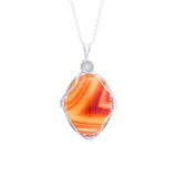 Reiki Quartz Stone Pendant Necklace for Women Healing Crystal Jewelry