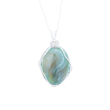 Reiki Quartz Stone Pendant Necklace for Women Healing Crystal Jewelry