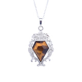Reiki Natural Stones Crystal Pendant Opal Lapis Lazuli Healing Quartz Necklace