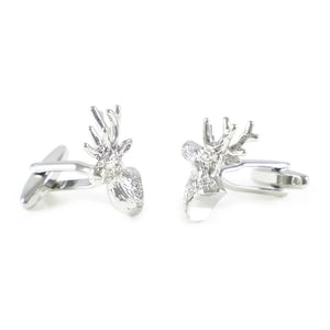 Stags Head Cufflinks for Father's Wedding