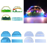 Christmas Reindeer Sled Silicone Mold for Resin Crystal Epoxy Night Light