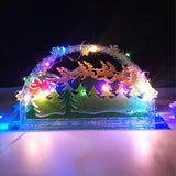 Christmas Reindeer Sleigh Resin Silicone Mold for Ornaments