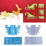 Christmas Reindeer & Sleigh Resin Mold, Decorative Jewelry Container Box