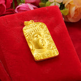 Men's Buddha Pendant in Yellow Plating