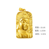 Men's Buddha Pendant in Yellow Plating