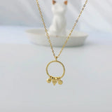 Religion Jewelry Tassel Charms Circle Pendant Necklace