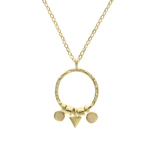 Religion Jewelry Tassel Charms Circle Pendant Necklace