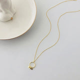 Religion Jewelry Tassel Charms Circle Pendant Necklace