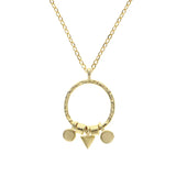 Religion Jewelry Tassel Charms Circle Pendant Necklace