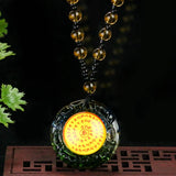 Buddhism Coloured Glaze Vajrapani Bodhisattva Necklace