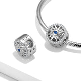 925 Silver Hand of Fatima Evil Eye Beads for DIY Bracelets