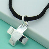 Religious Belief Cross Pendant Necklace 925 Silver Necklace