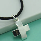 Religious Belief Cross Pendant Necklace 925 Silver Necklace