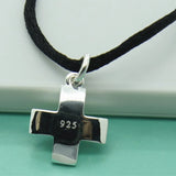 Religious Belief Cross Pendant Necklace 925 Silver Necklace