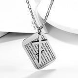 Religious Jesus Cross Pendant Necklace Stainless Steel Chain